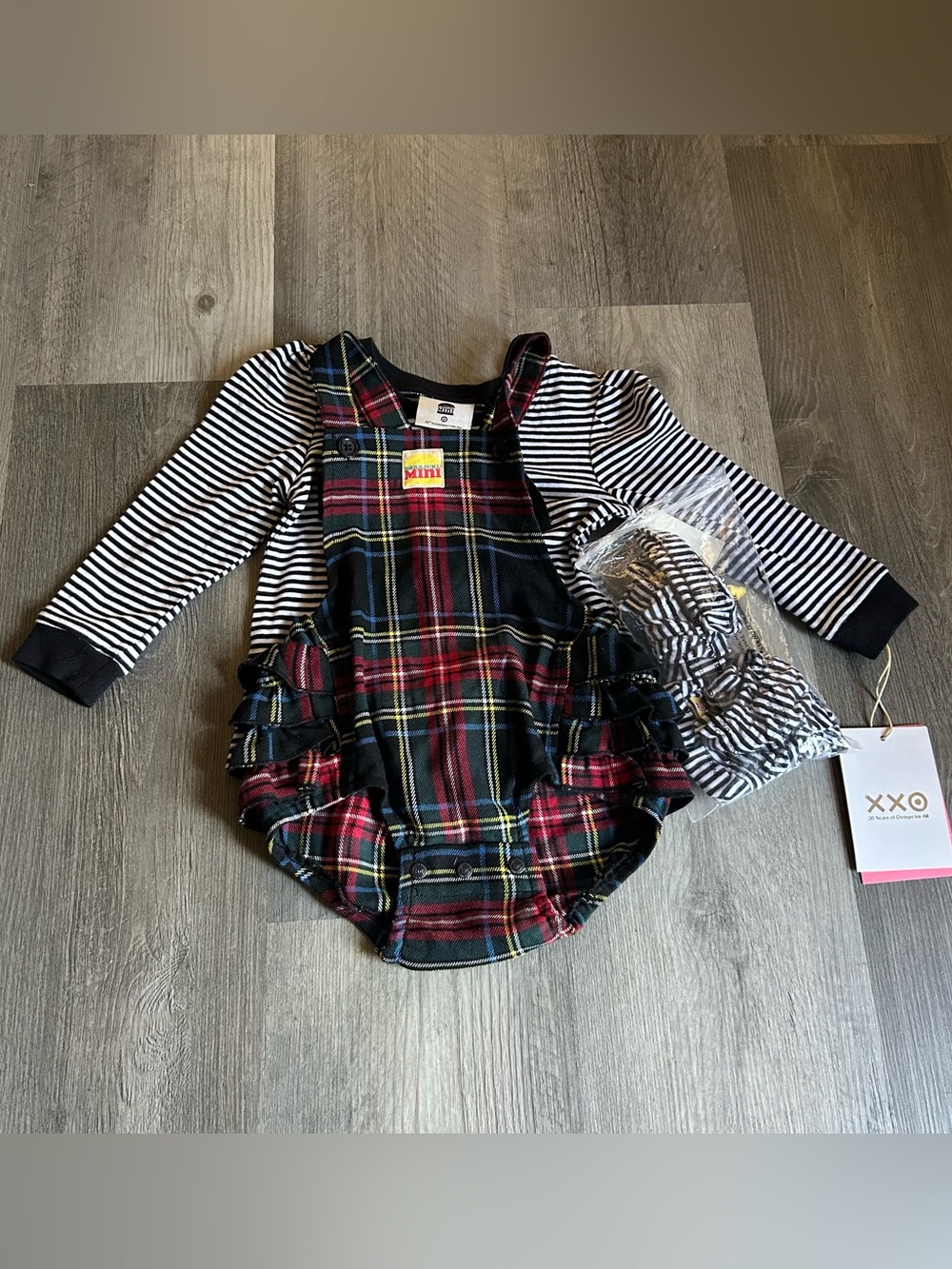 NWT 18 Months Baby Girl Outfit Onsie Long Sleeve Stockings